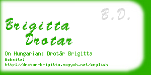 brigitta drotar business card