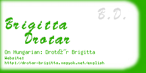 brigitta drotar business card